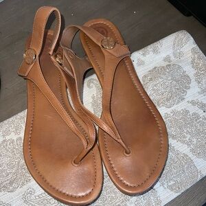 Tory Burch Minnie Tan 9.5 Sandals